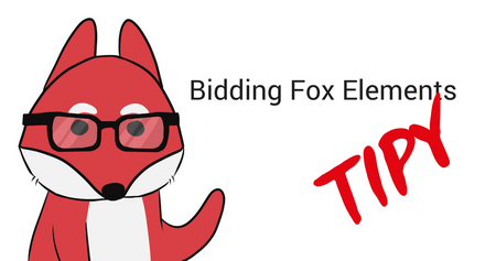 Bidding Fox Elements tipy I. - Zvolte den inzerce
