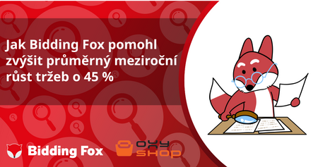 Jak Bidding Fox pomohl zvýšit průměrný meziroční růst tržeb o 45 %