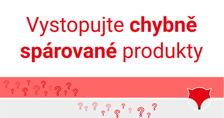 Vystopujte chybně spárované produkty